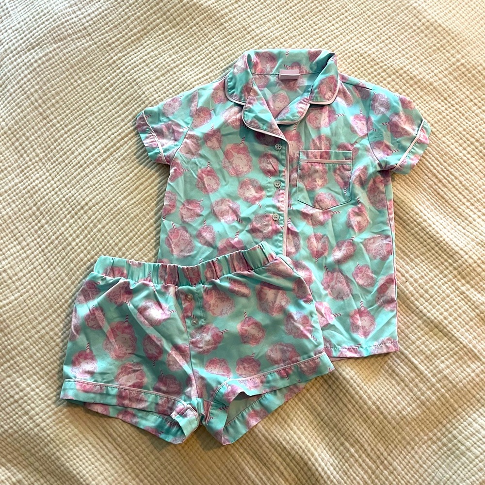 6x girls cotton candy pajamas